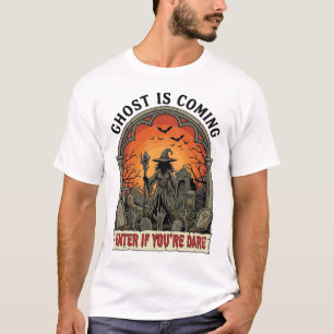 Geist kommt Hexe Friedhof Zombie Hände Hallo T-Shirt