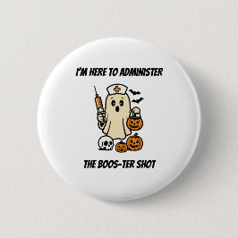 Geist-Krankenschwester Halloween-Grafik Button