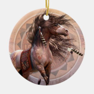 Geist-Kriegers-Verzierung Keramik Ornament