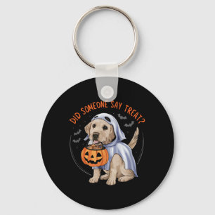 Geist Labrador Welpen Leckerlis Halloween Labrador Schlüsselanhänger