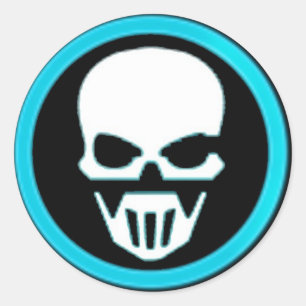 Geist-Läufer-Schläger-Griff-Aufkleber Runder Aufkleber