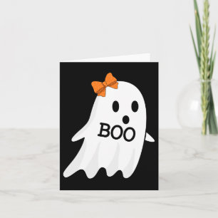 Geist mit Bow-Boo Halloween-Kostüm für Mädchen Kin Karte