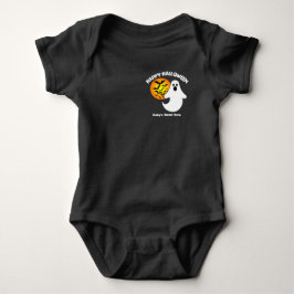 Geist mit Fledermäusen im Mondlicht Baby Strampler