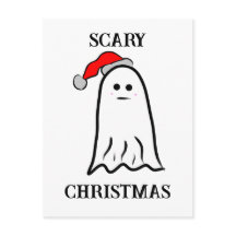 Geist mit Weihnachtsmannmütze