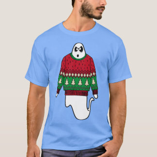Geist mit Weihnachtspulli T-Shirt