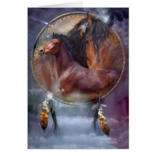 Geist-Pferde sammelbares ArtCard