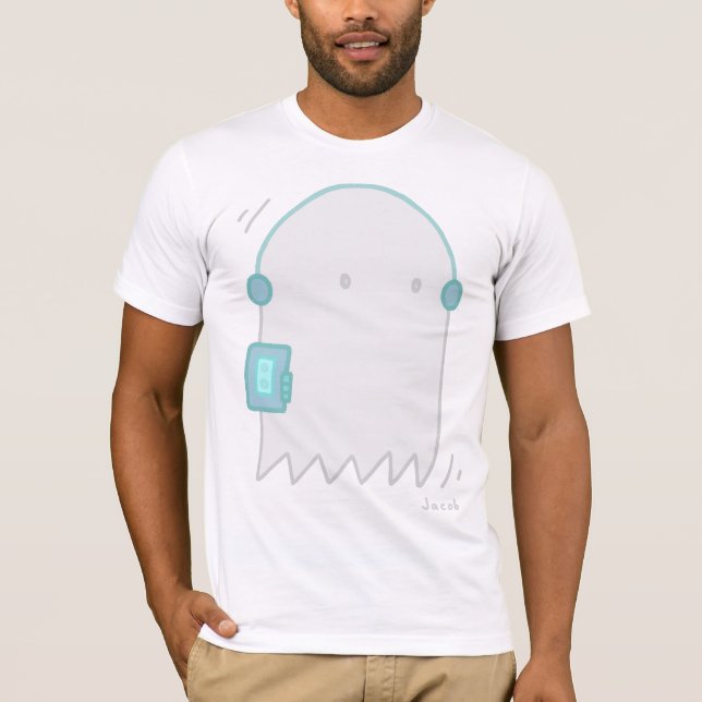 Geist Ridin der Walkman T-Shirt (Vorderseite)
