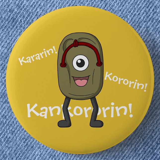 Geist-Sandal Bakezori- Lustiger Yokai Button (Ghost Sandal Bakezori: Funny Yokai Can Badge- Detail View)