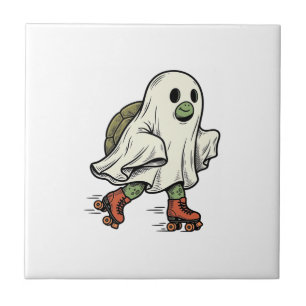 Geist Schildkröte Rollschuhfahren Vintage Hallowee Fliese