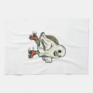 Geist Schildkröte Rollschuhfahren Vintage Hallowee Geschirrtuch