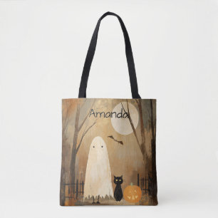Geist & schwarze Katze Vintage Halloween