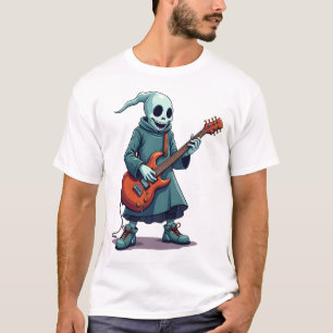 Geist spielt Gitarre � Gruselige Musik Halloween T T-Shirt