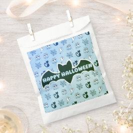 Geist, Spinnennetze und schwarze Katzen Blau Geschenktütchen