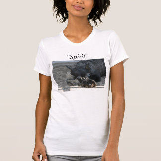 "Geist" Standardschnauzer-Foto-T - Shirt