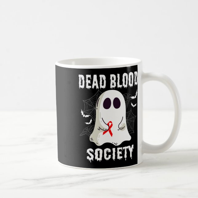 Geist totes Blut Gesellschaft Blutkrebsbewusstsein Kaffeetasse (Rechts)