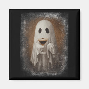 Geist trinkt Espresso Martini Halloween Gruselig A Magnet