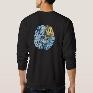 Geist über Labyrinth – Inspirierendes Gehirnlabyri Sweatshirt