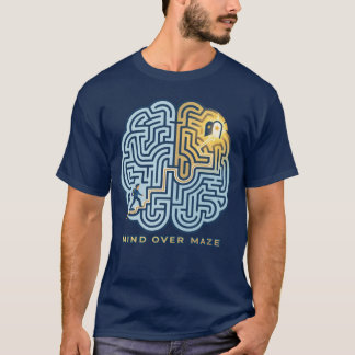 Geist über Labyrinth – Inspirierendes Gehirnlabyri T-Shirt