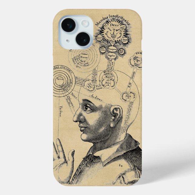 Geist und Bewusstsein Sepia Case-Mate iPhone Hülle (Rückseite)