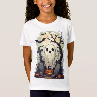 Geist- und Kürbislaternen-Patch für Halloween 🦇 T-Shirt