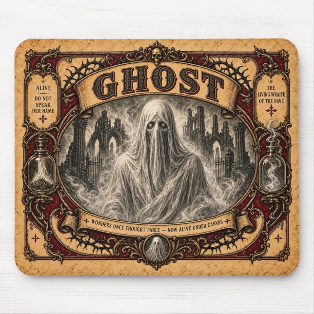 Geist, Vintage-Circus-Monster Mousepad (Vorne)