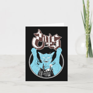 Geist Vintage Halloween Miau Katzenfreund Fels Gei Karte