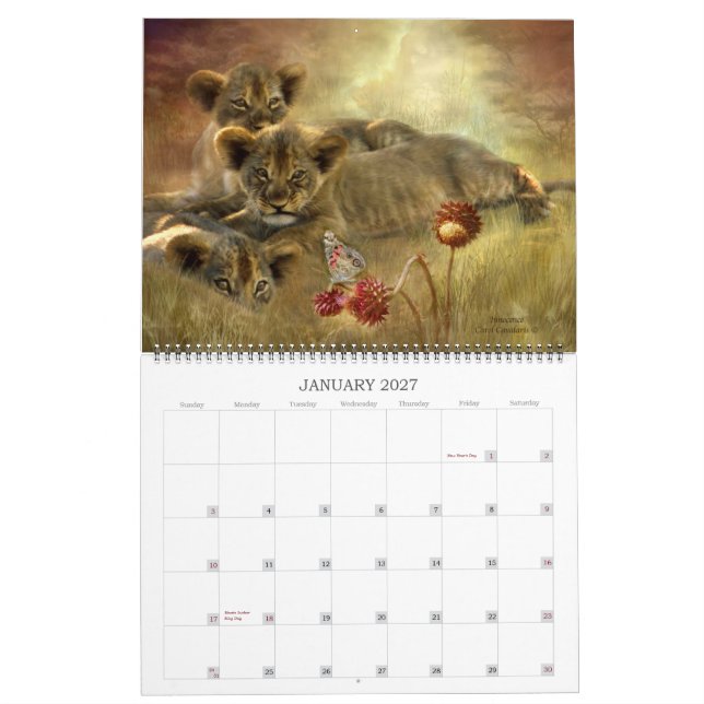 Geist vom wilden - AFRIKA-Kunst-Kalender 2013 Kalender (Jan 2027)