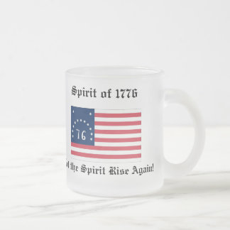 Geist von 1776 ersticken mattglastasse