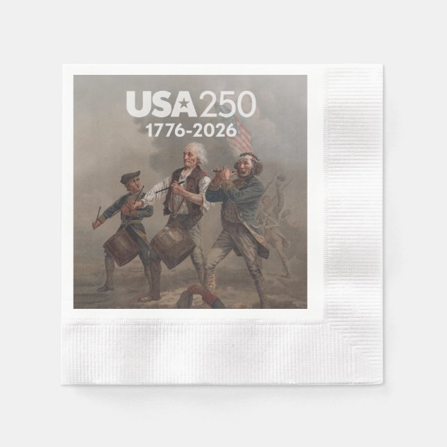 Geist von 76 - Amerikas 250. Geburtstag Serviette (Vorderseite)