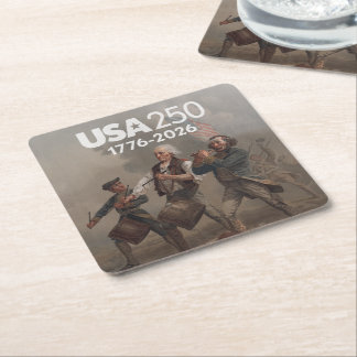 Geist von 76 - Amerikas 250. Jubiläum Rechteckiger Pappuntersetzer