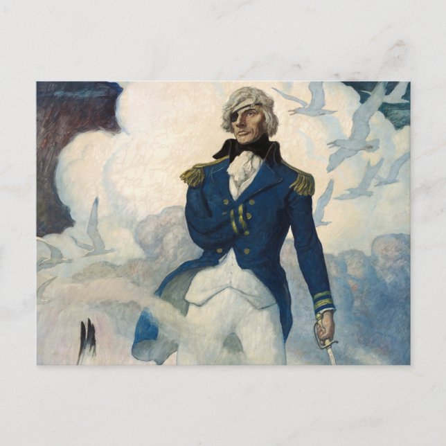 Geist von Admiral Nelson, 1940 von N. C. Wyeth Postkarte (Vorderseite)