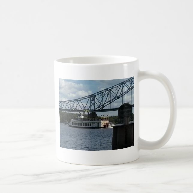 Geist von Dubuque auf Fluss Mississipi Kaffeetasse (Rechts)