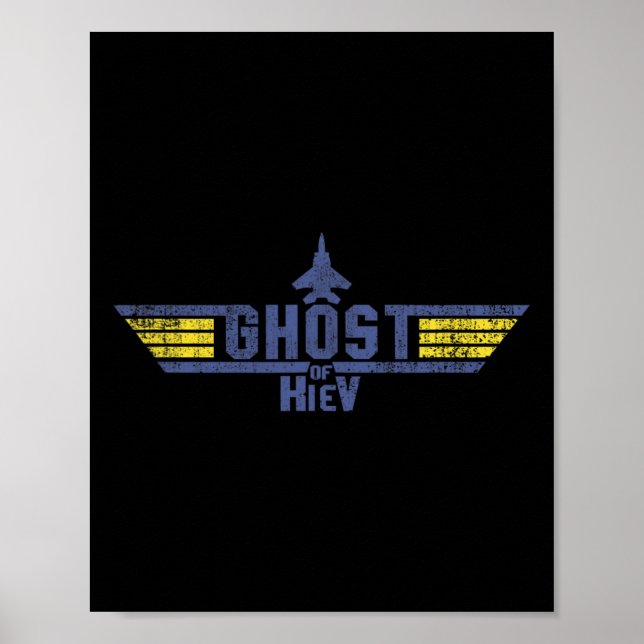 Geist von Kiew Ukrainischer Pilot Ace Putin Ich st Poster (Vorne)