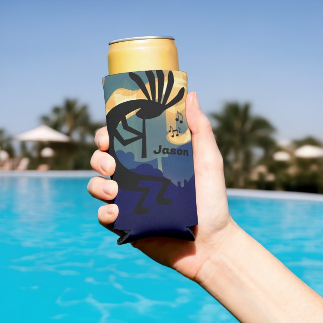 Geist von Kokopelli Aquamarin Selters Dosenkühler