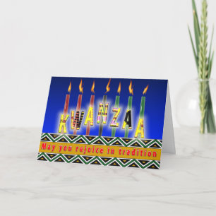 Geist von Kwanzaa Feiertagskarte