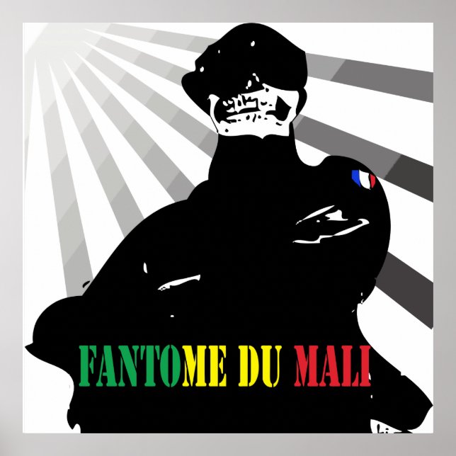 Geist von Mali - französischer Soldat in Mali Poster (Vorne)