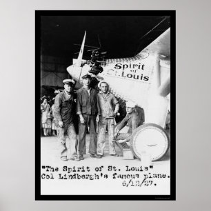 Geist von St. Louis Airplane 1927 Poster
