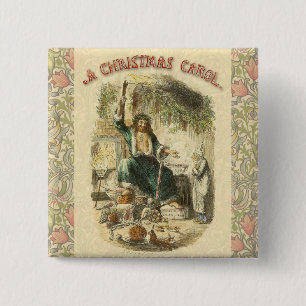 Geist von Weihnachten Gegenwart Scrooge Button