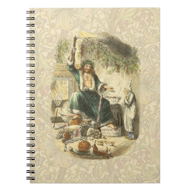 Geist von Weihnachten Gegenwart Scrooge Notizblock (Vorderseite)