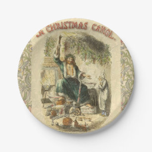 Geist von Weihnachten Gegenwart Scrooge Pappteller