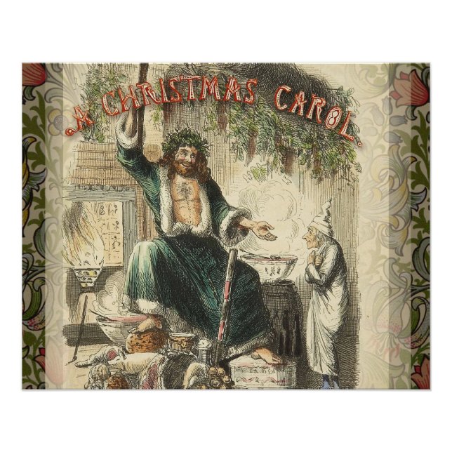 Geist von Weihnachten Gegenwart Scrooge Poster (Vorderseite)