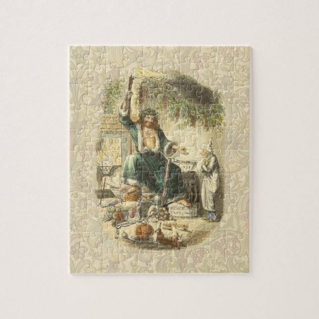Geist von Weihnachten Gegenwart Scrooge Puzzle (Vertikal)