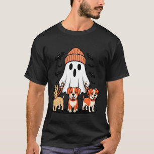 Geist wandernd Hund Welpe Halloween Hunde Liebhabe T-Shirt