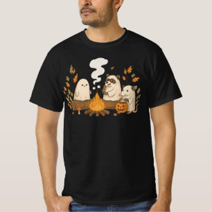 Geist-Waschbär-Opossum-Camping – Gemütlicher Herbs T-Shirt