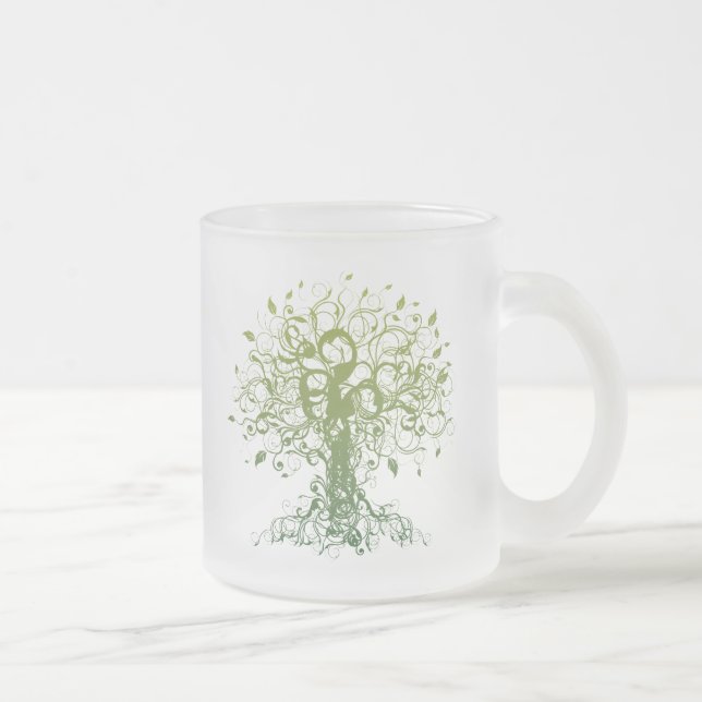 Geist-Yoga-Geschenk Mattglastasse (Rechts)