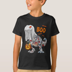 Geist Zombie Mumie Dinosaurier Lustiger Boo Hallow T-Shirt