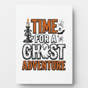 Geister-Abenteuer-Halloween-Vintage-Typografie-Des Fotoplatte