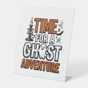 Geister-Abenteuer-Halloween-Vintage-Typografie-Des Sockelschild