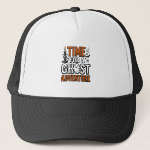 Geister-Abenteuer-Halloween-Vintage-Typografie-Des Truckerkappe