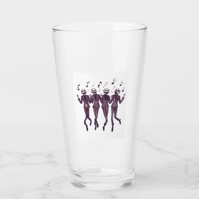 Geister-Barbershop-Quartett Glas (Vorderseite)